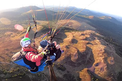 Vol au-dessus des volcans
