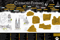 Poster à gratter Clermont
