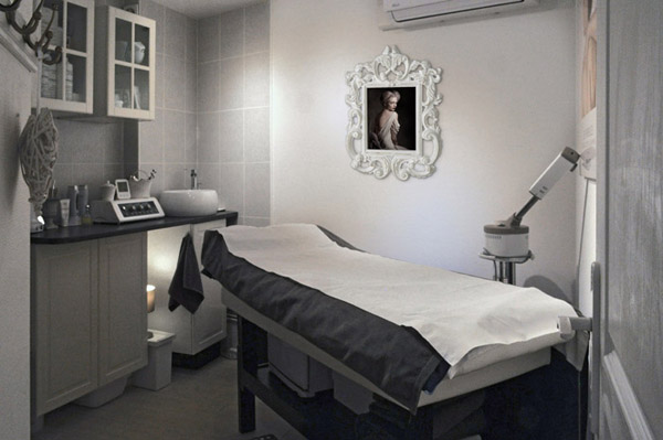 salle de massage decoration baroque